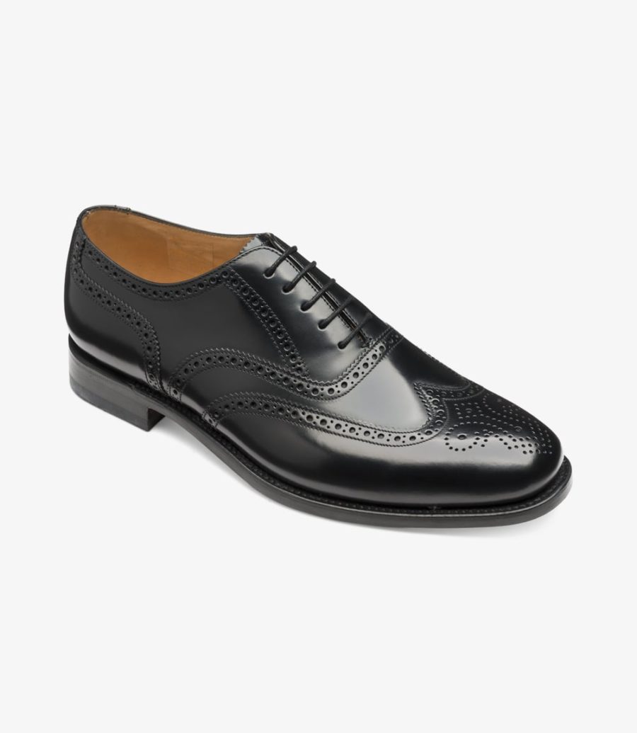 Loake 202 Men's Brogues Black | IE2021591