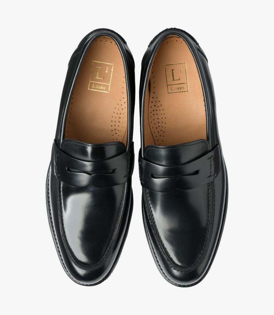 Loake 356 Men's Loafers Black | IE3209119