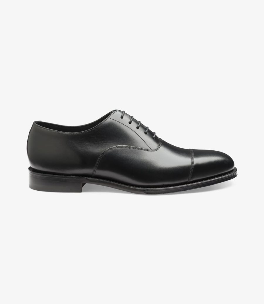 Loake Aldwych Toe-cap Men\'s Oxford Shoes Black | IE6998496