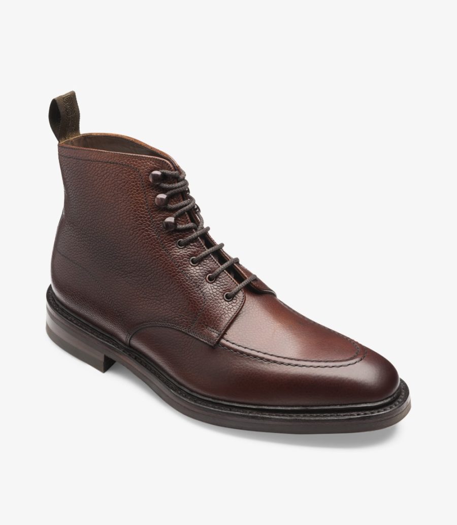 Loake Anglesey Men's Derby Boots Burgundy | IE9286884