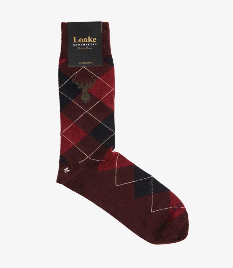 Loake Argyle Socks Men\'s Socks Port | IE9716846