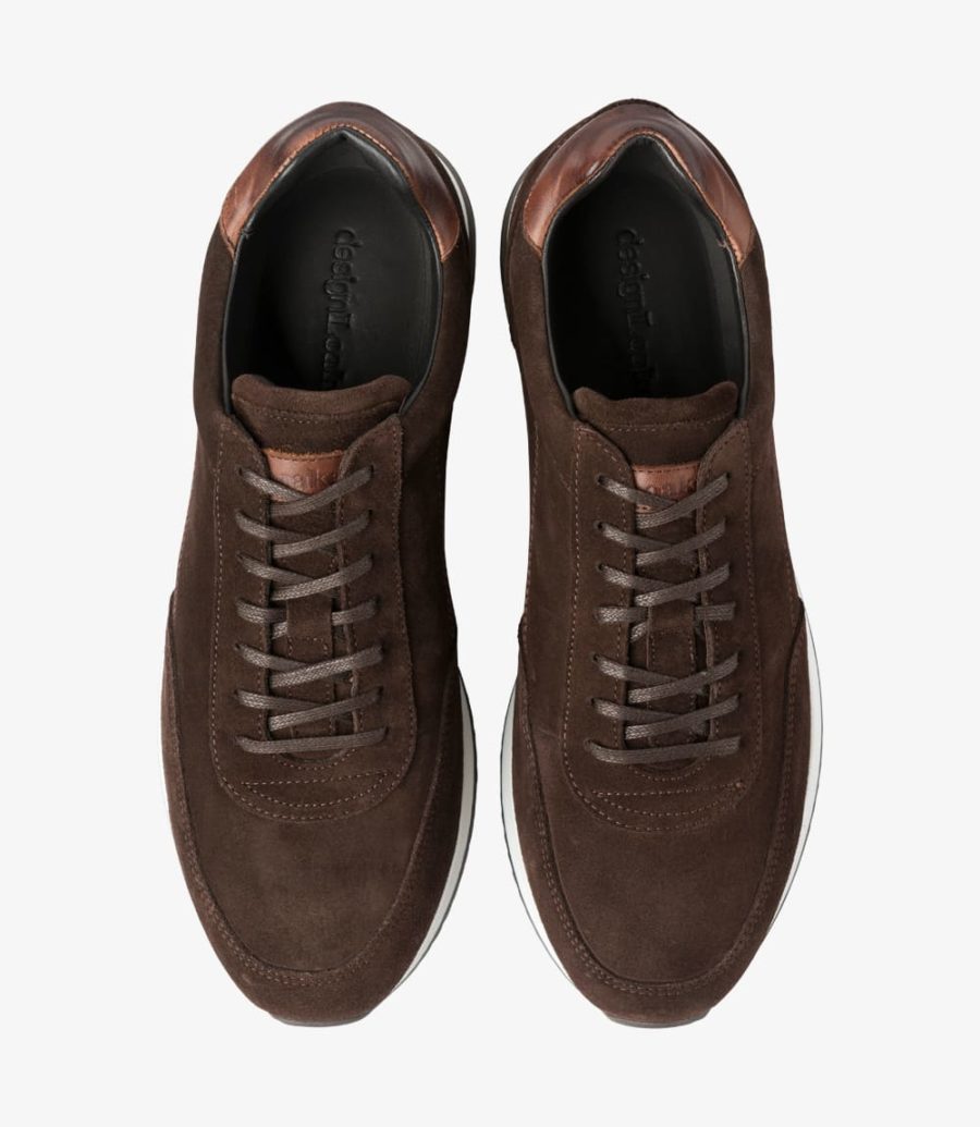 Loake Bannister Men's Sneakers Dark Brown Suede | IE1046316