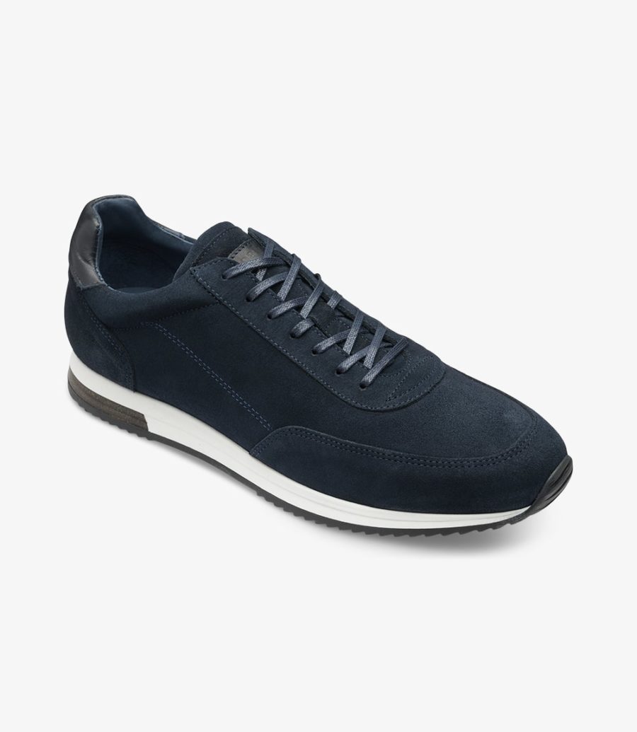 Loake Bannister Men's Sneakers Navy Suede | IE5507406