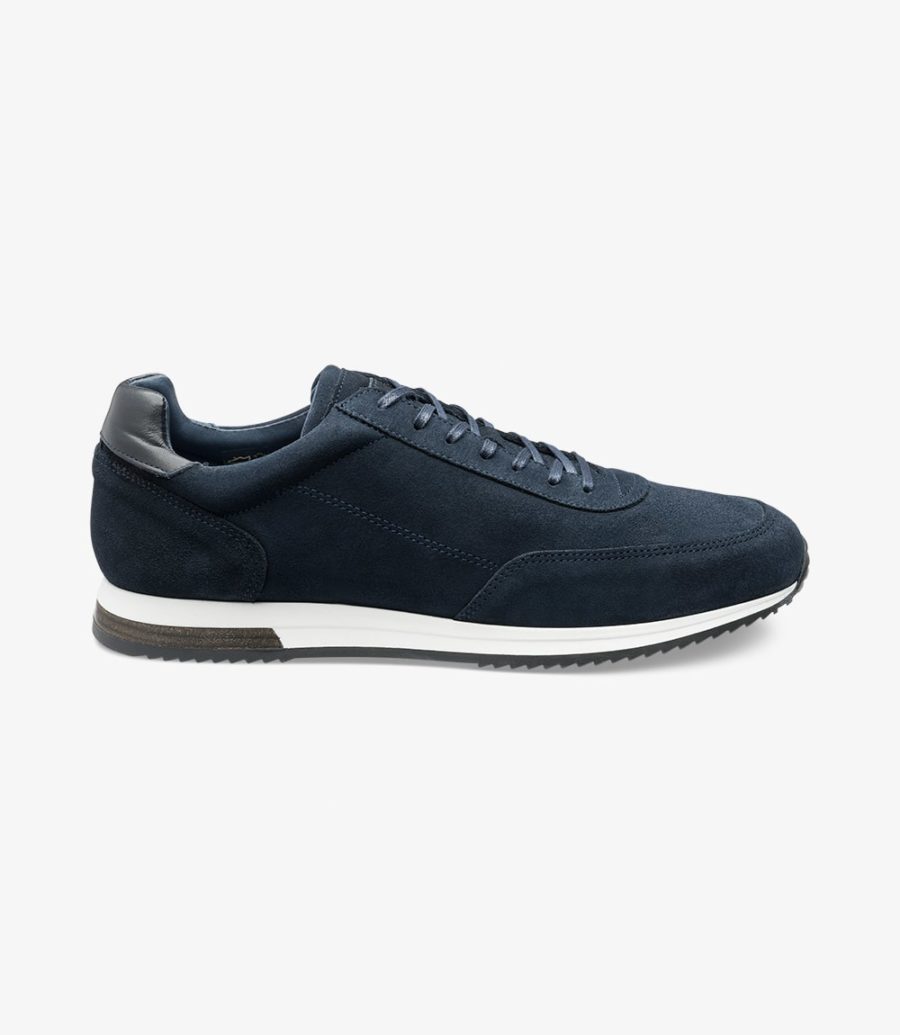 Loake Bannister Men\'s Sneakers Navy Suede | IE5507406