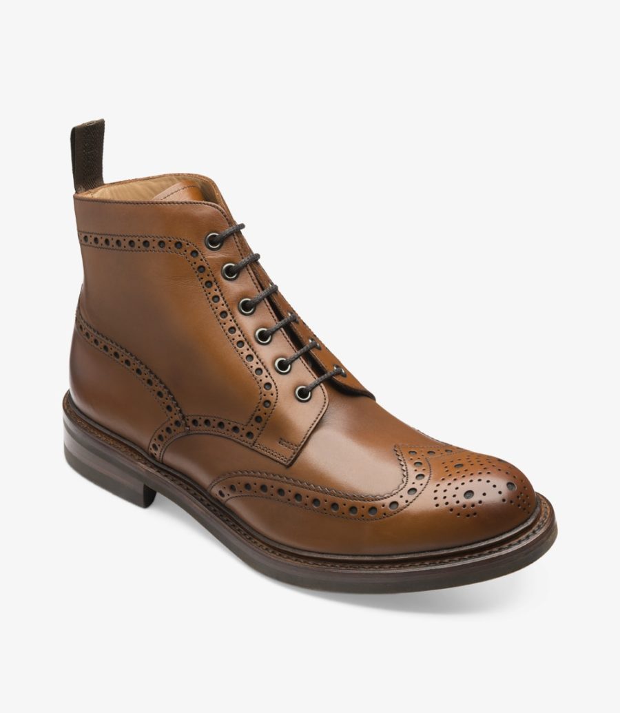 Loake Bedale Men's Brogue Boots Brown | IE3721352