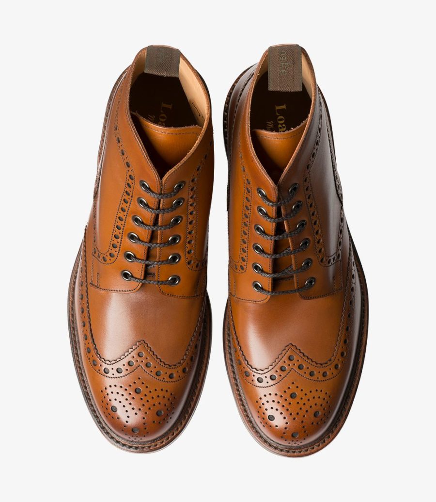 Loake Bedale Men's Brogue Boots Brown | IE3721352