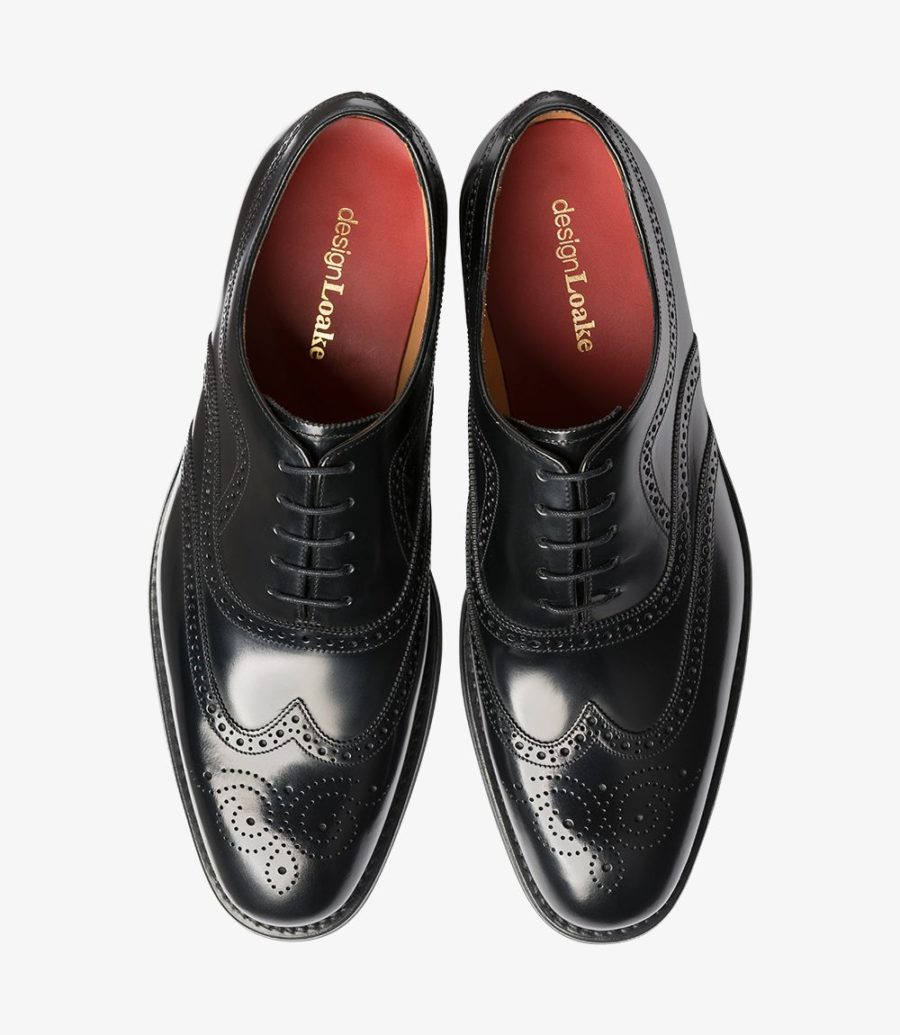 Loake Bloomsbury Men's Brogues Black | IE2278125