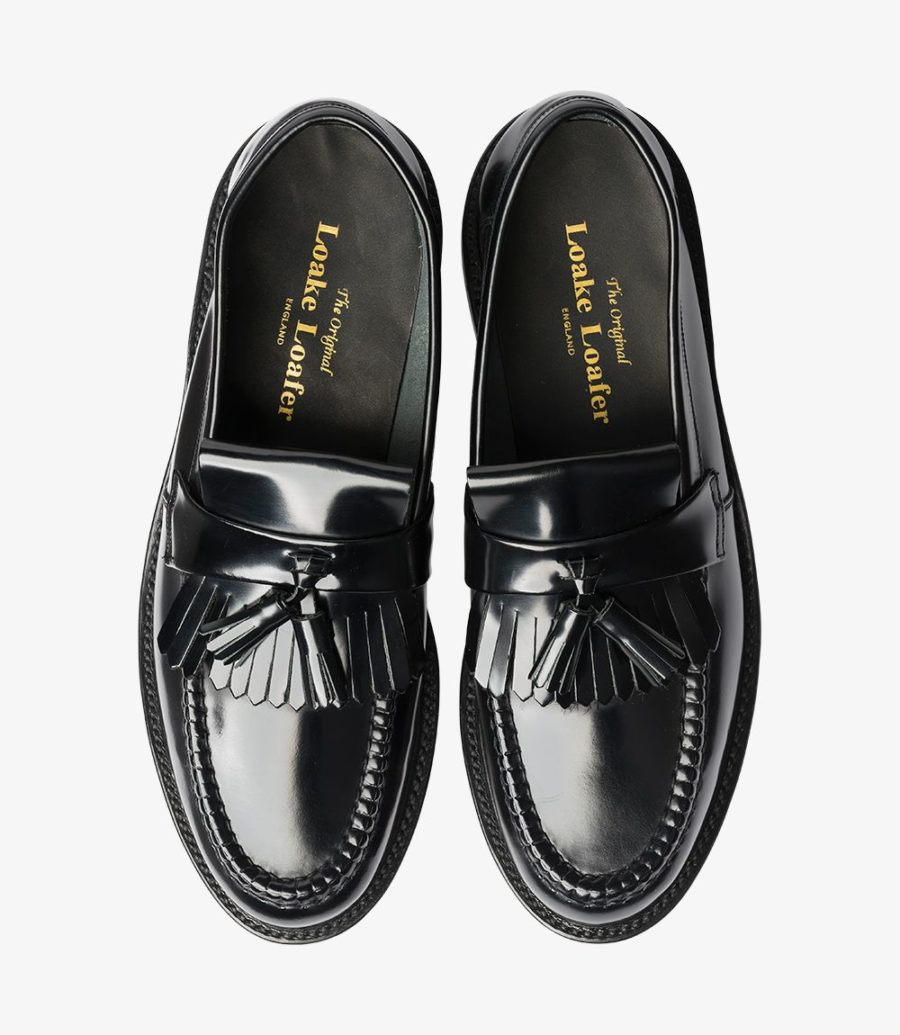 Loake Brighton Men's Loafers Black | IE9089854