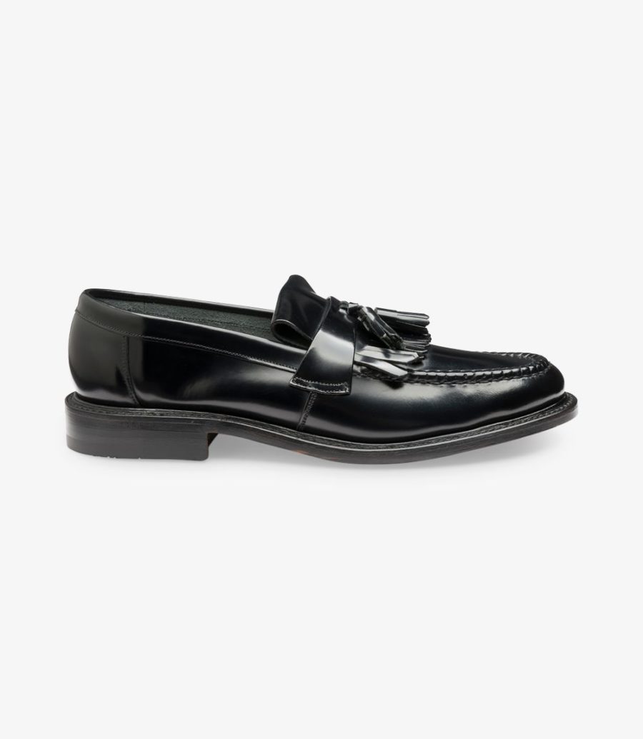 Loake Brighton Men\'s Loafers Black | IE9089854