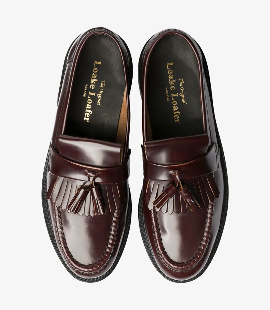 Loake Brighton Men's Loafers Burgundy | IE2429544