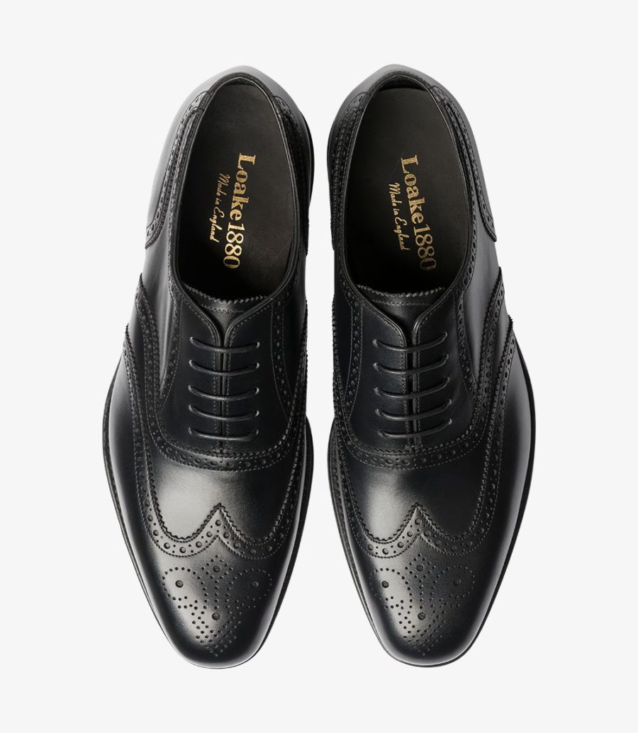 Loake Buckingham Men's Brogues Black | IE6065414