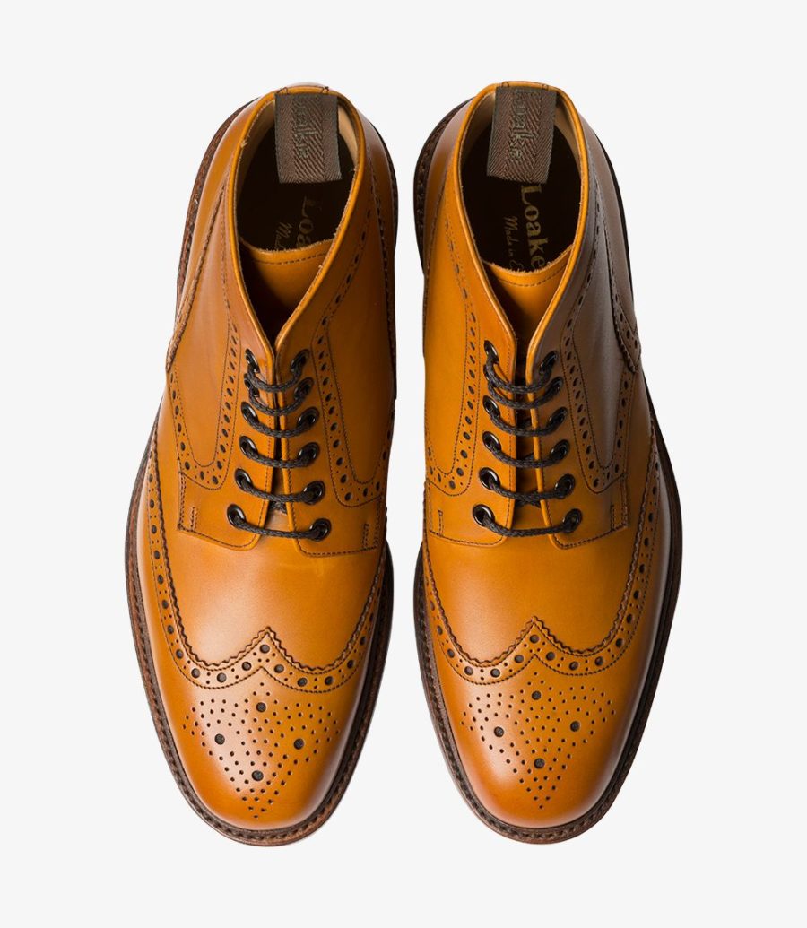 Loake Burford Men's Brogue Boots Tan | IE6509069