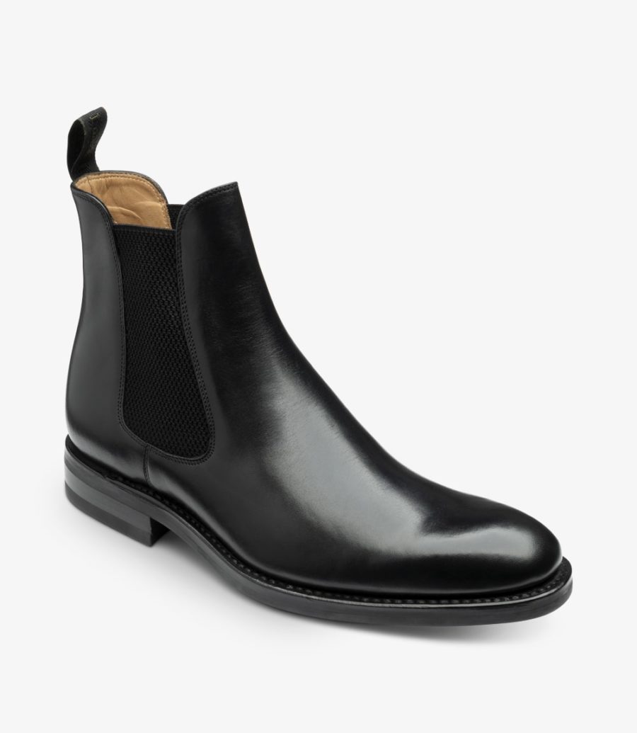 Loake Buscot Black Boot Men's Chelsea Boots Black | IE6616970