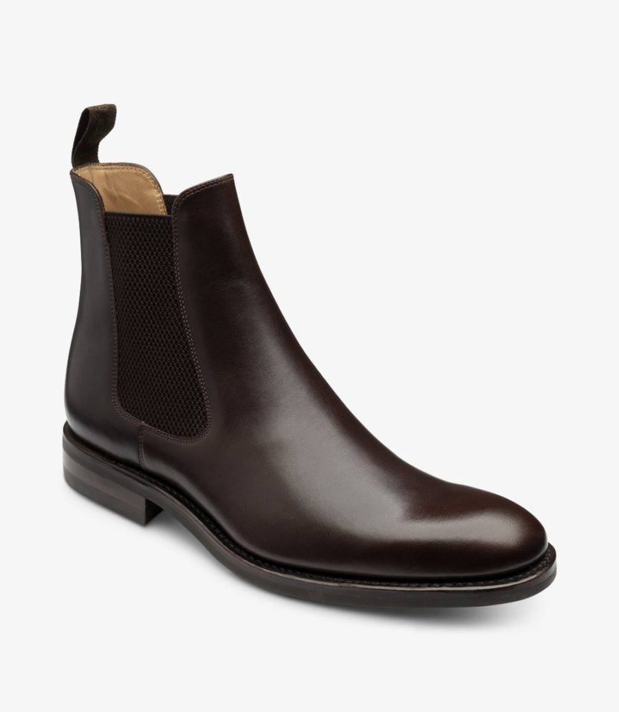 Loake Buscot Dark Brown Boot Men's Chelsea Boots Dark Brown | IE5821296