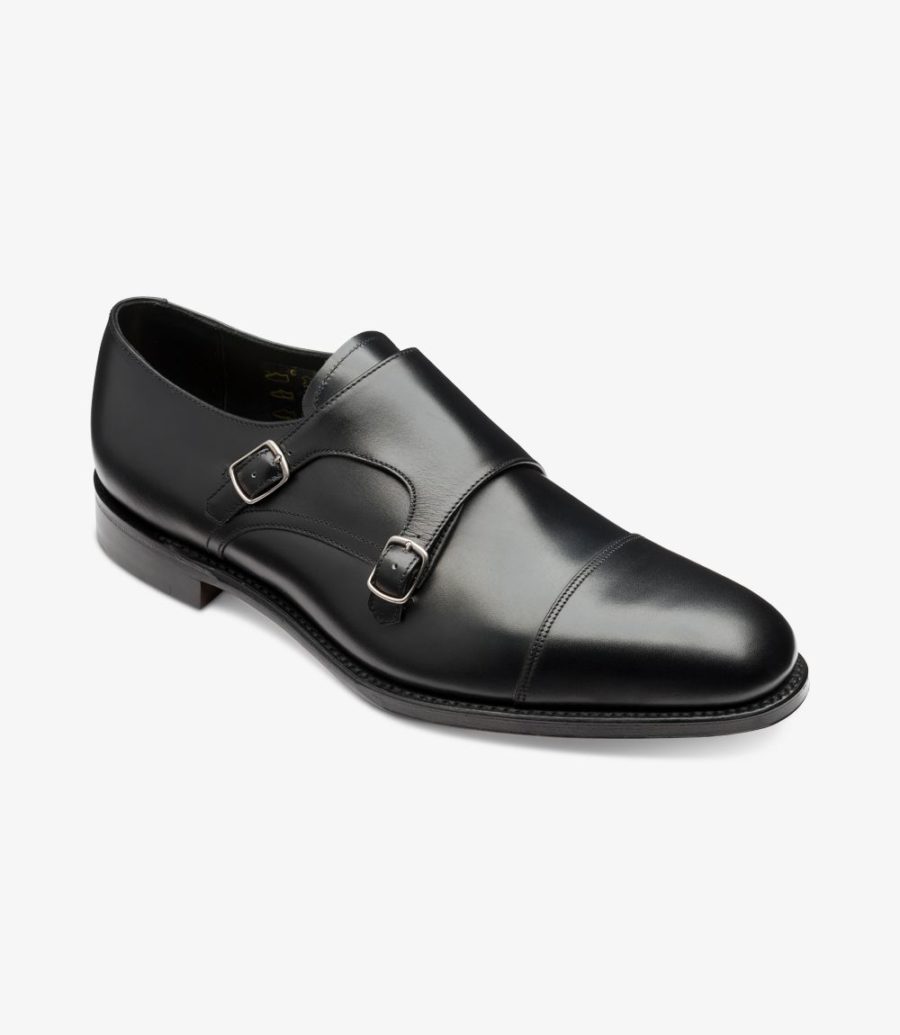 Loake Cannon Men's Monk Shoes Black | IE2324871