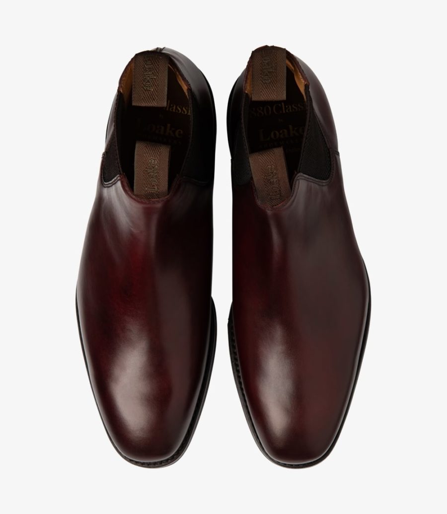 Loake Chatsworth Boot Men's Chelsea Boots Burgundy | IE4237340