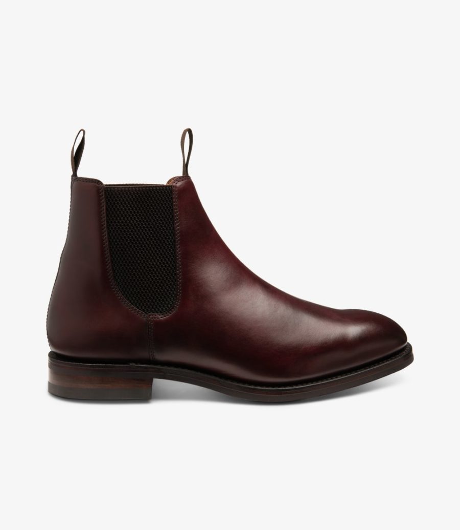 Loake Chatsworth Boot Men\'s Chelsea Boots Burgundy | IE4237340