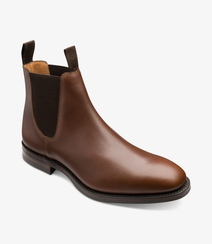 Loake Chatsworth Men's Chelsea Boots Brown Waxy | IE3816854