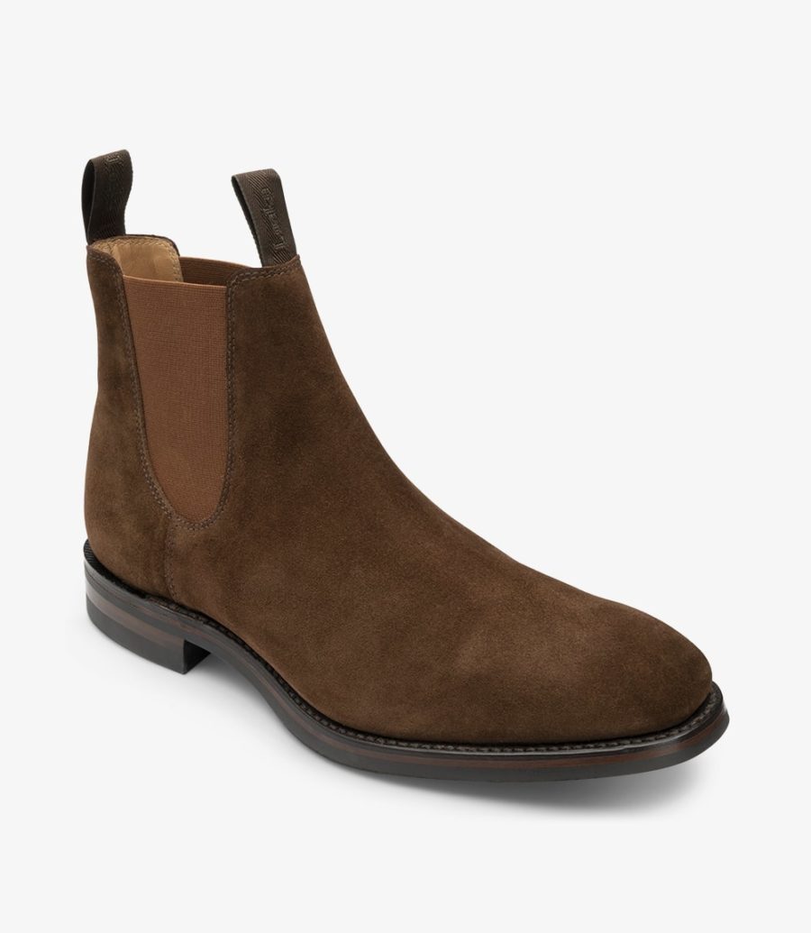 Loake Chatsworth Tobacco Suede Boot Men's Chelsea Boots Tobacco Suede | IE1872579