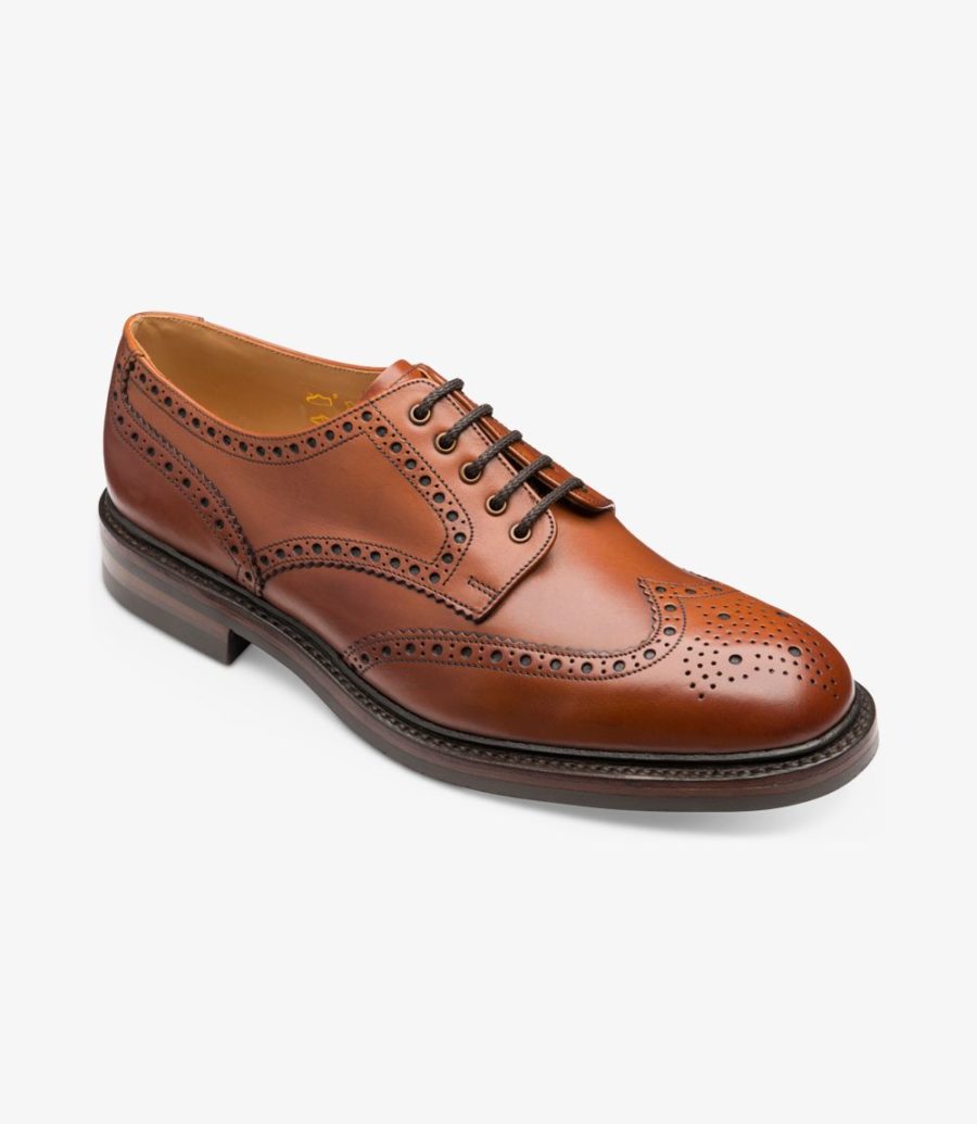 Loake Chester Men's Brogues Mahogany | IE6772427