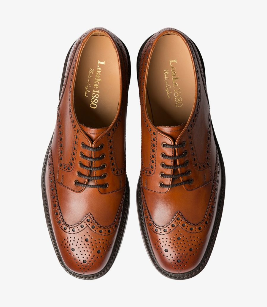 Loake Chester Men's Brogues Mahogany | IE6772427