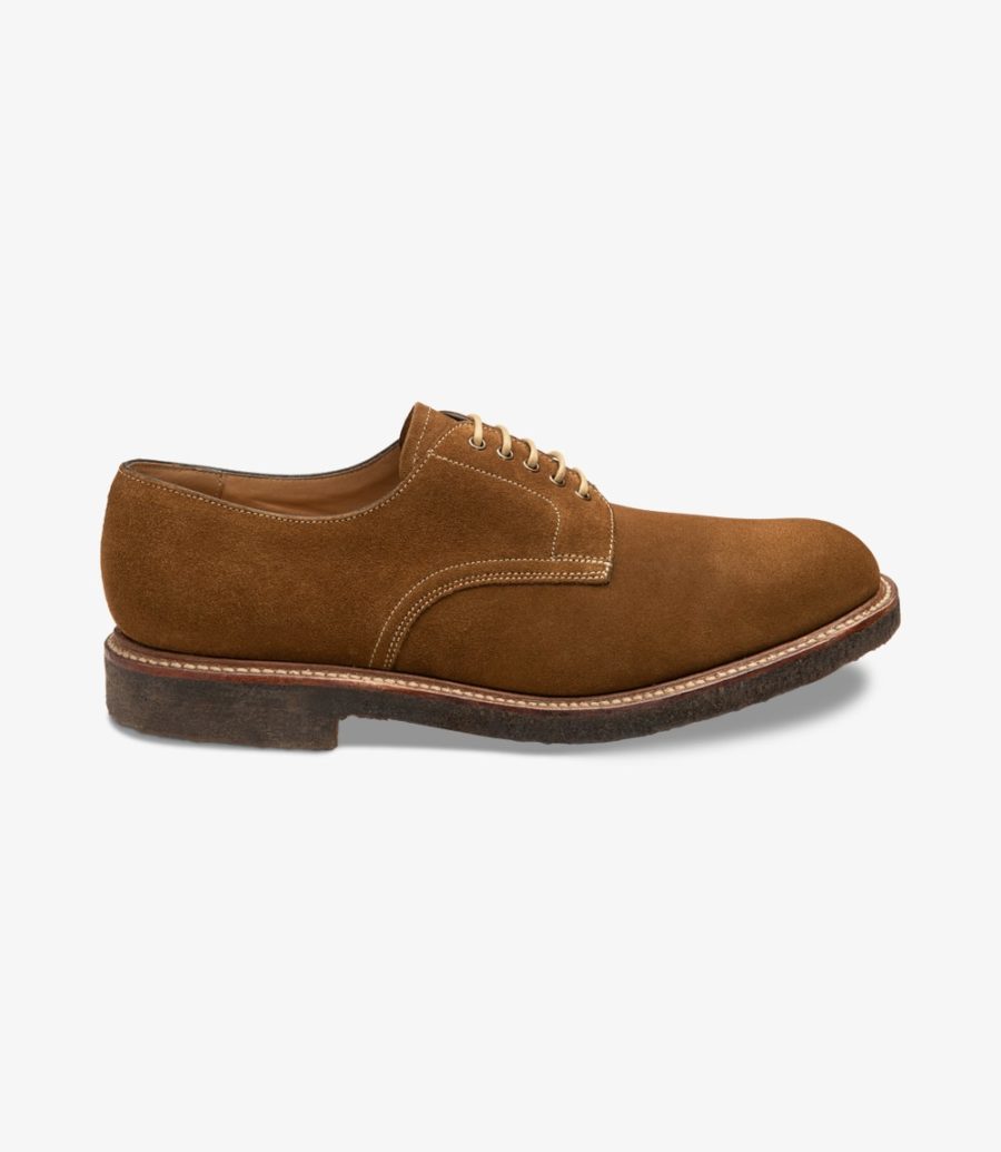 Loake Chichester Tan Suede Plain-tie Men\'s Derby Shoes Tan Suede | IE8357576