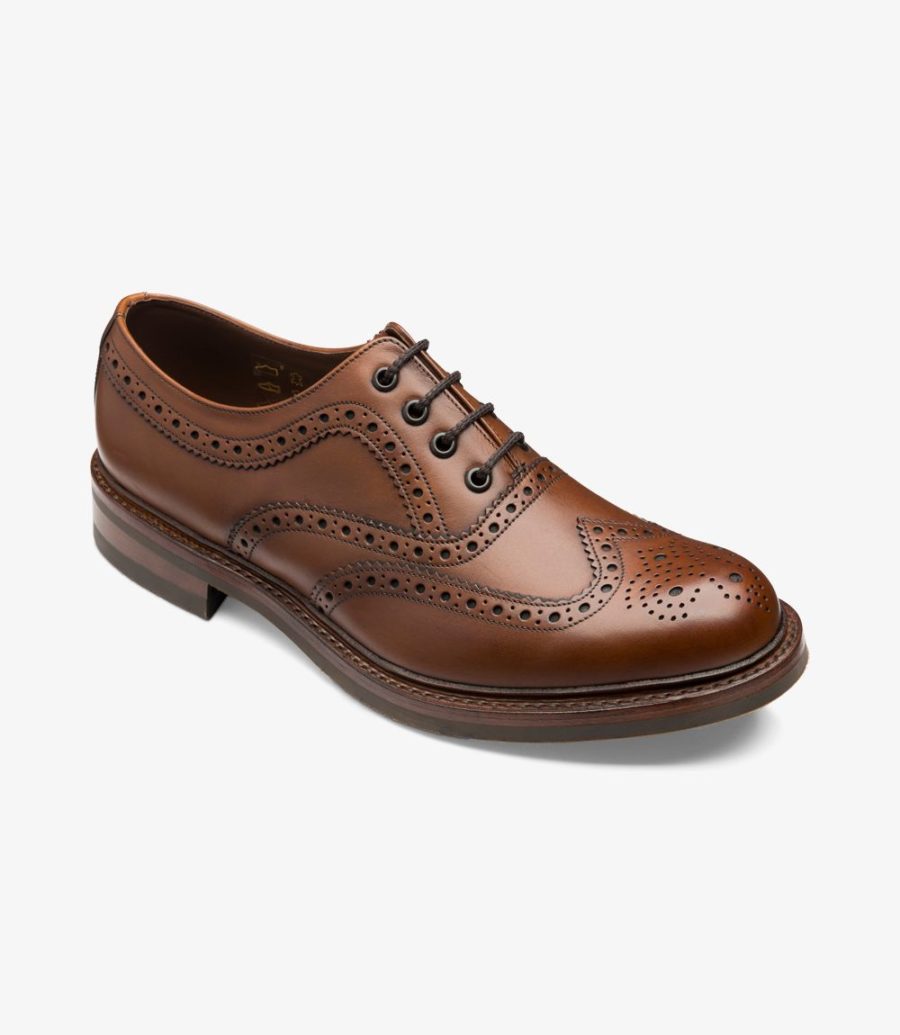 Loake Edward Men's Brogues Dark Brown | IE2972186