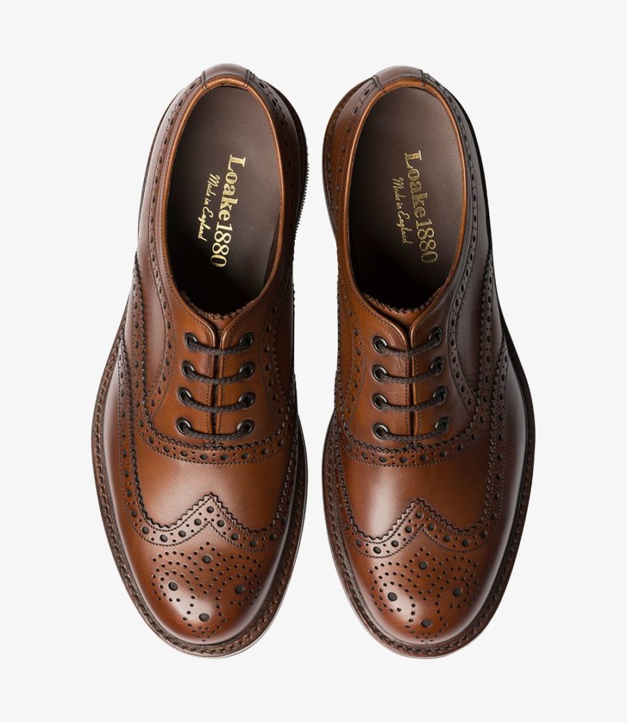 Loake Edward Men's Brogues Dark Brown | IE2972186