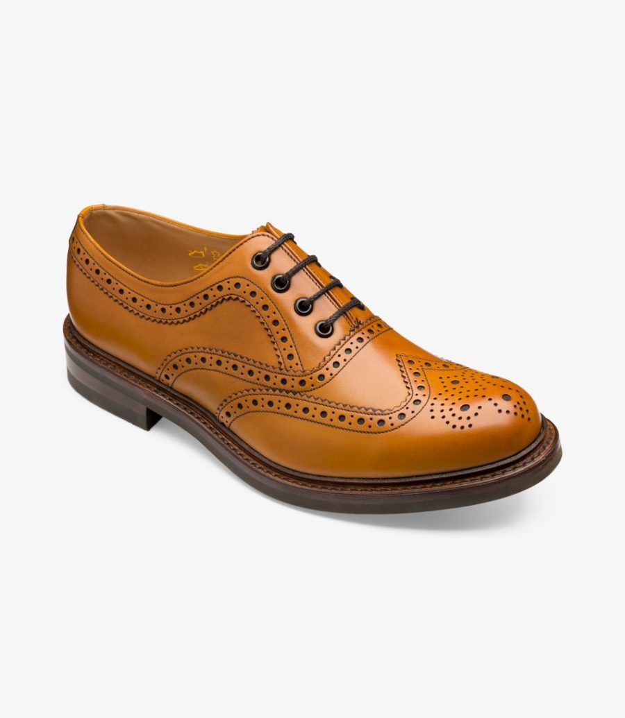 Loake Edward Men's Brogues Tan | IE5700938