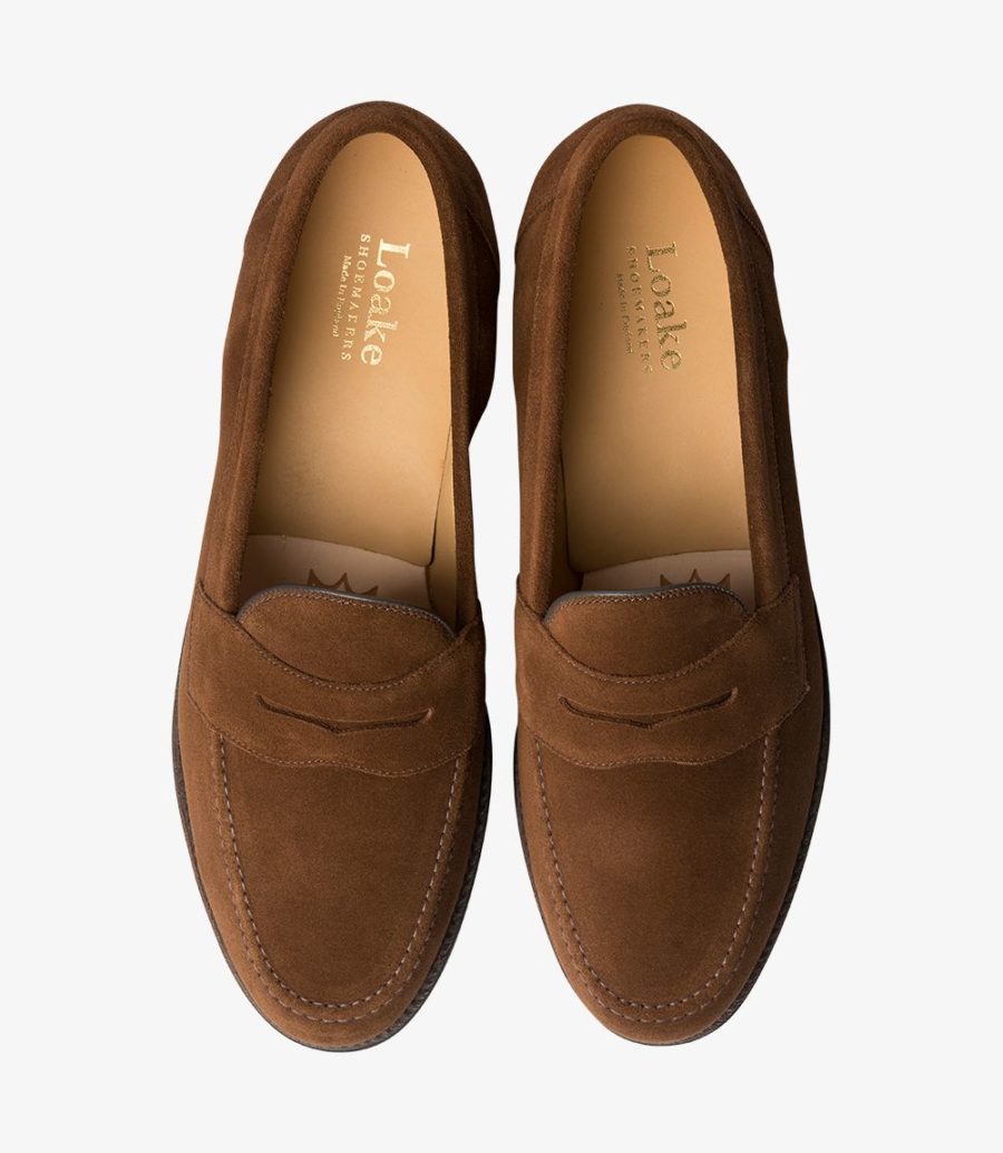 Loake Eton Men's Loafers Brown Suede | IE4084468