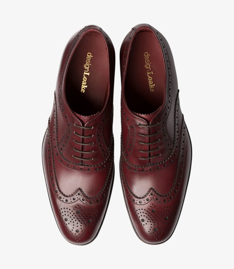 Loake Fearnley Men's Brogues Burgundy | IE8538964