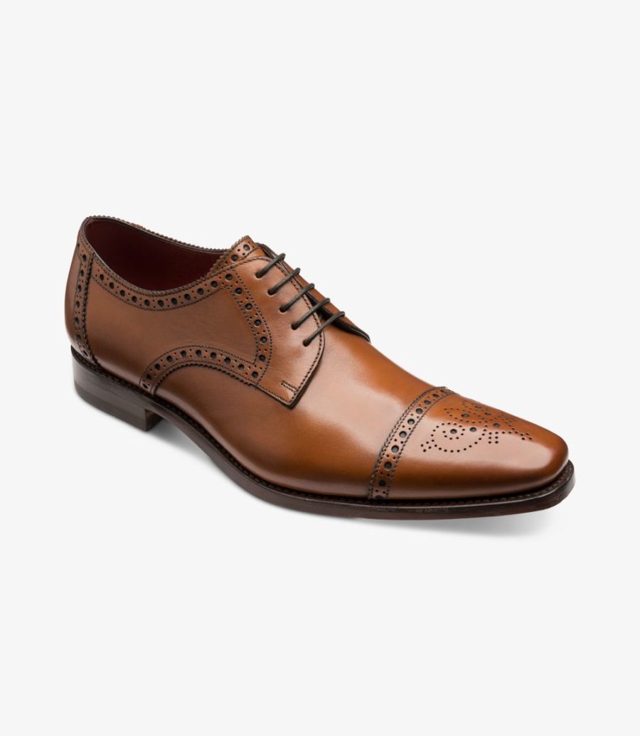 Loake Foley Semi Brogue Men's Semi Brogues Cedar | IE3074278