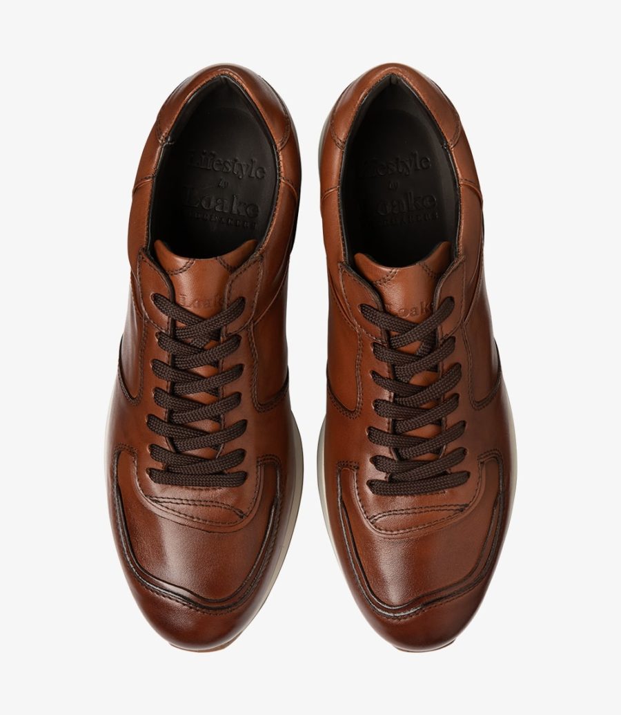 Loake Foster Cedar Trainer Men's Sneakers Cedar | IE3506728