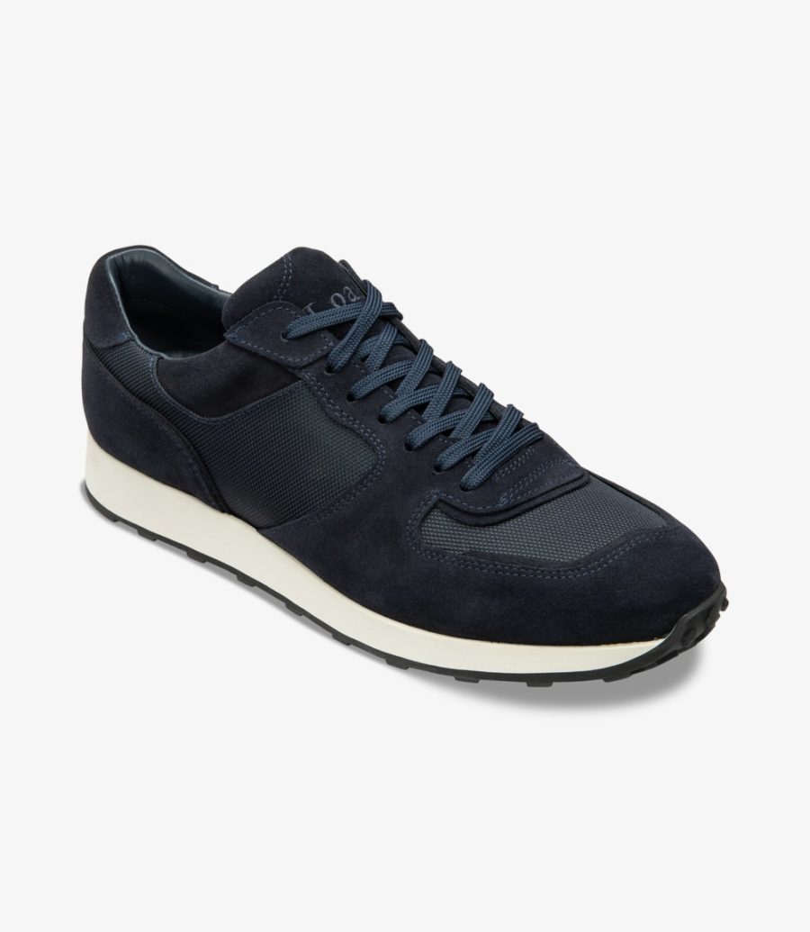 Loake Foster Navy Trainer Men's Sneakers Navy | IE6602488