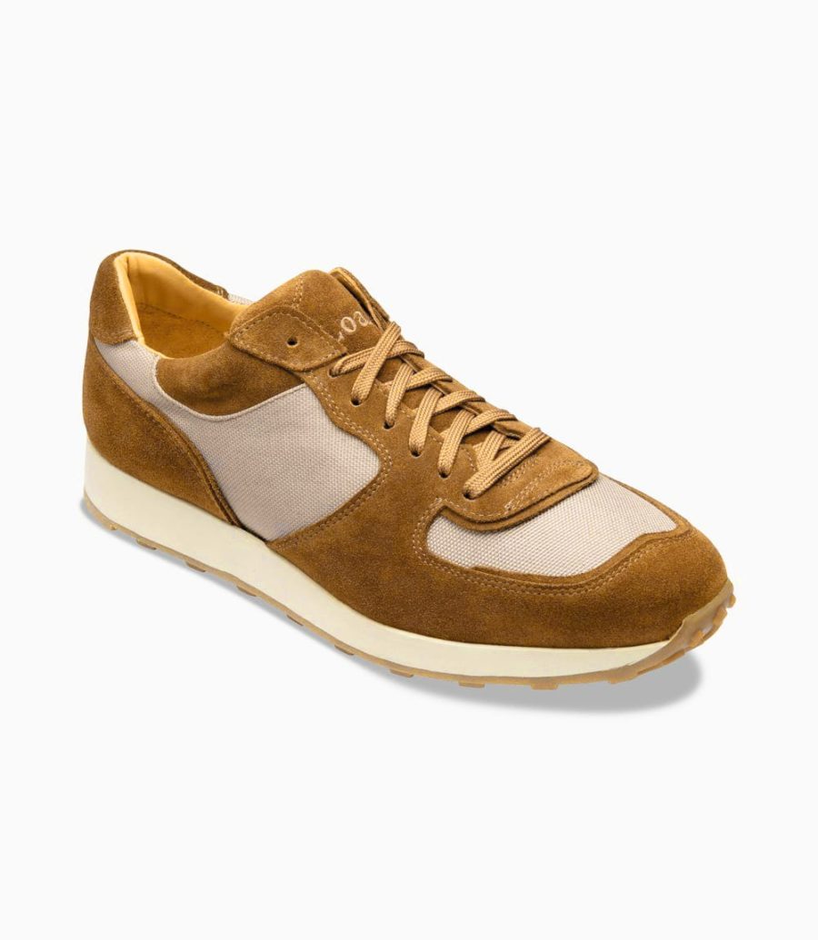 Loake Foster Tan Suede Trainer Men's Sneakers Tan Suede | IE1826030