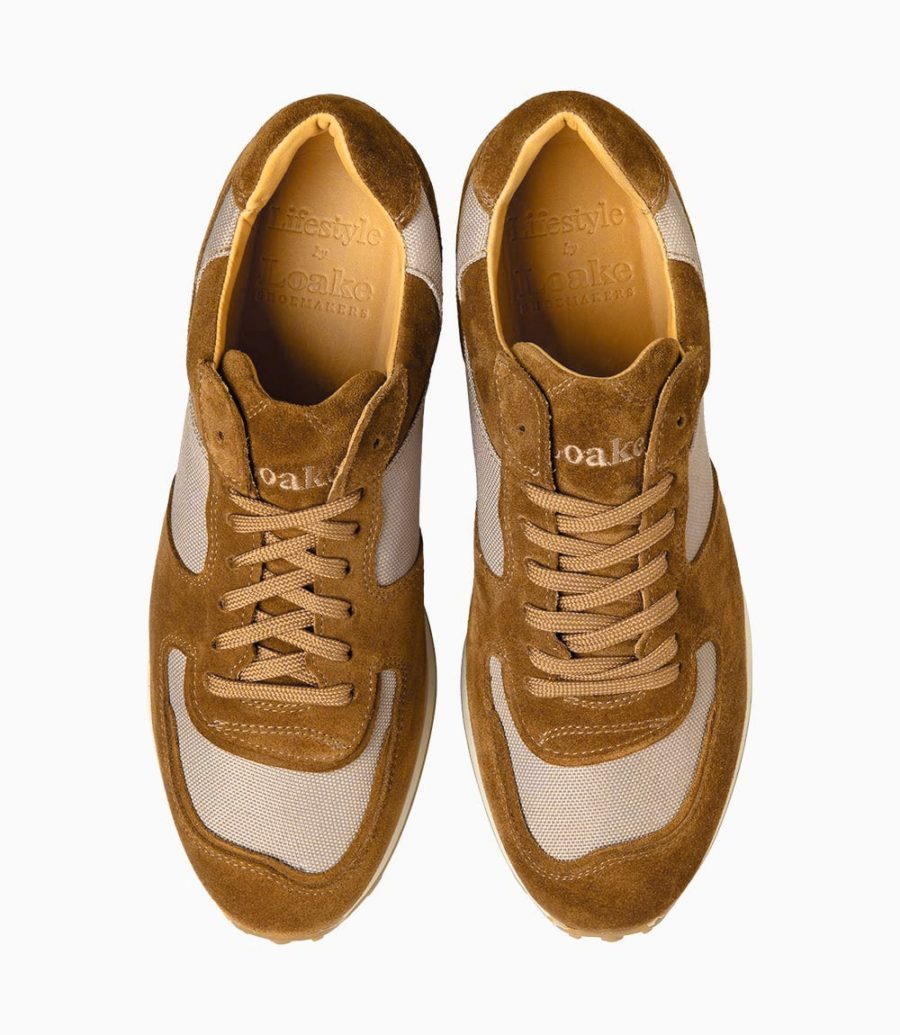 Loake Foster Tan Suede Trainer Men's Sneakers Tan Suede | IE1826030