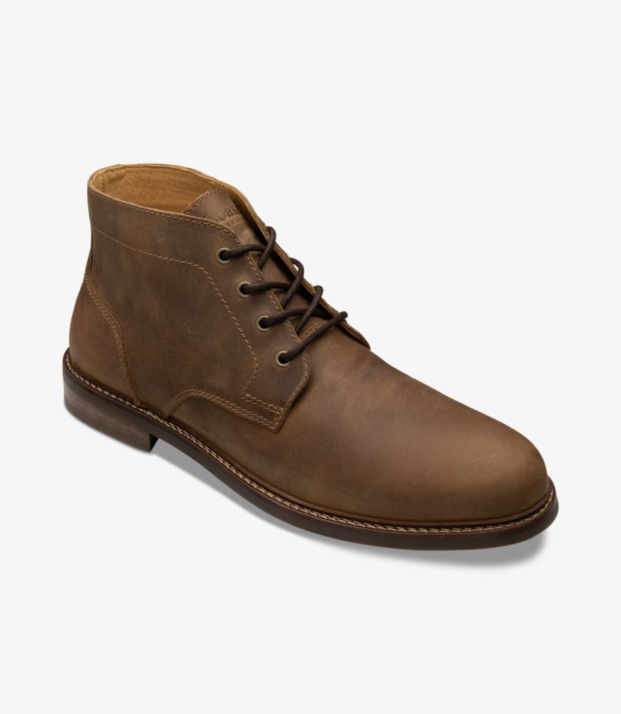 Loake Gilbert Brown Nubuck Boot Men's Chukka Boots Brown Nubuck | IE7601244