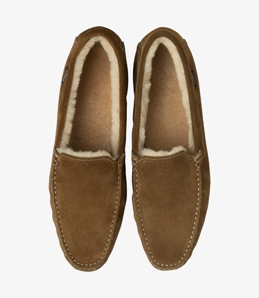 Loake Guards Tan Suede Slipper Men's Slippers Tan Suede | IE7040605