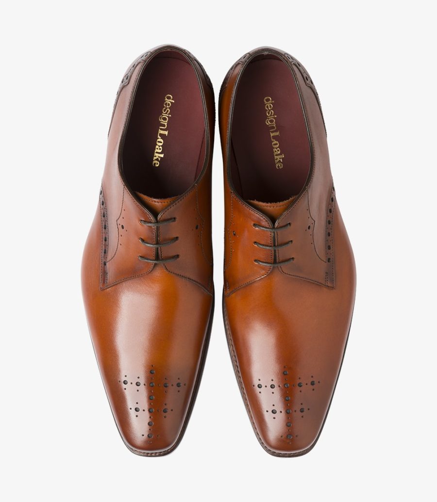 Loake Hannibal Plain Tie Men's Derby Shoes Brown | IE5684699