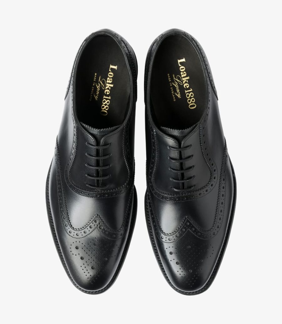 Loake Hodges Men's Brogues Black | IE0816935