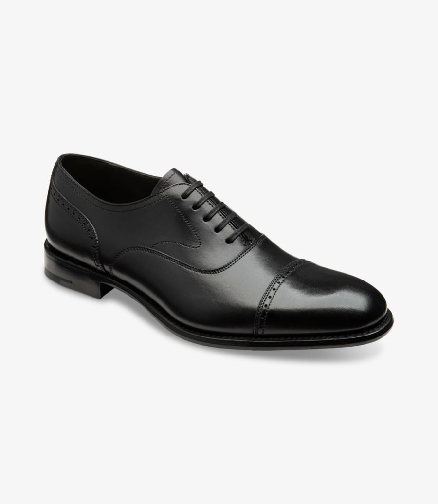 Loake Hughes Semi Brogue Men's Semi Brogues Black | IE6356435