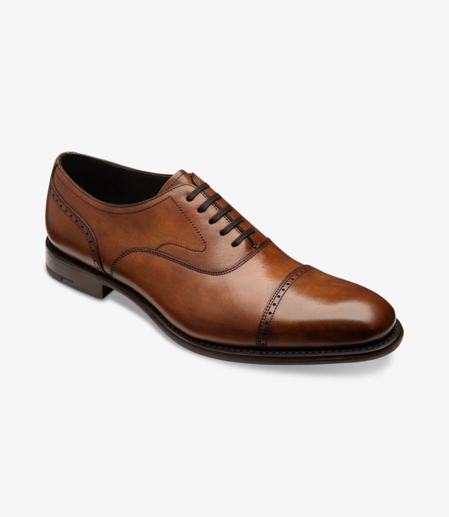 Loake Hughes Semi Brogue Men's Semi Brogues Chestnut Brown | IE9592005