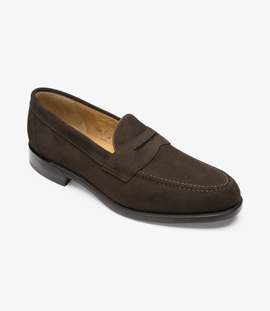 Loake Imperial Men's Loafers Dark Brown Suede | IE0557375