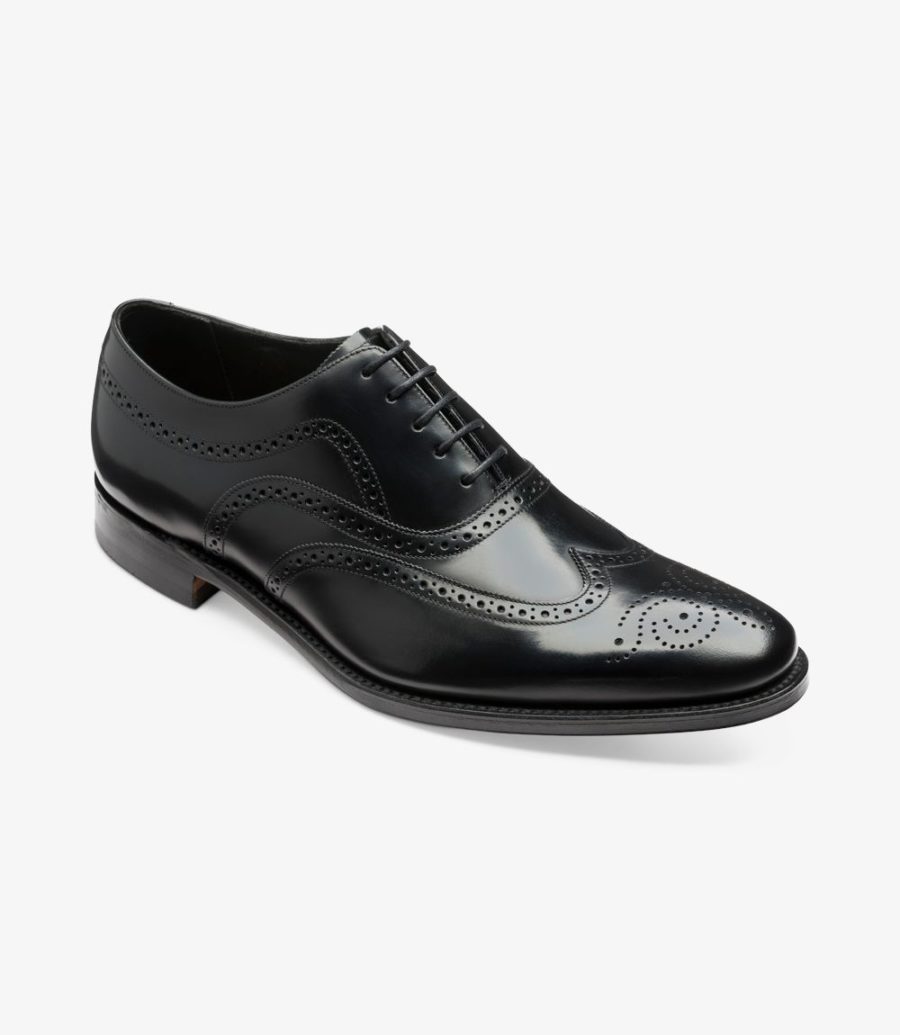 Loake Jones Men's Brogues Black | IE4271686