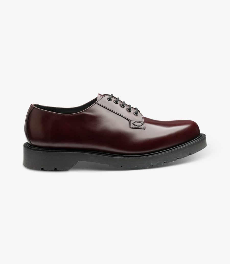 Loake Kilmer Burgundy Plain-tie Men\'s Derby Shoes Burgundy | IE8883793