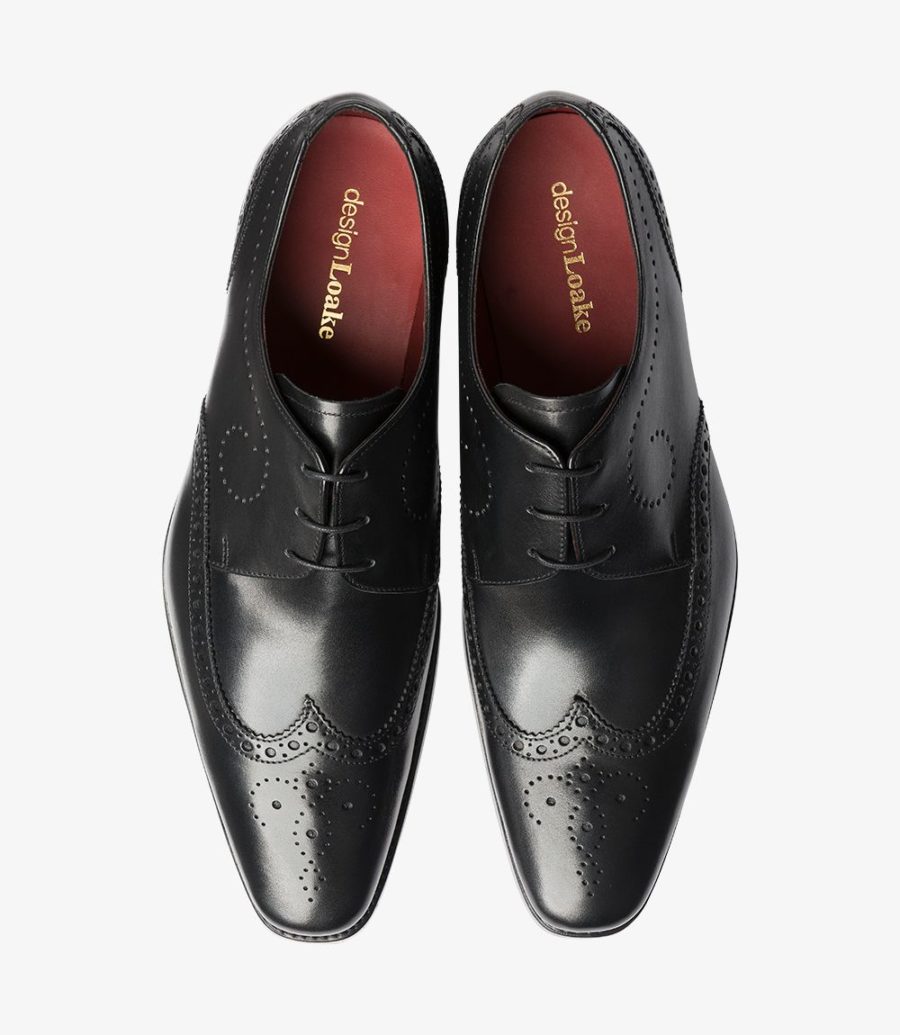 Loake Kruger Men's Brogues Black | IE5570839