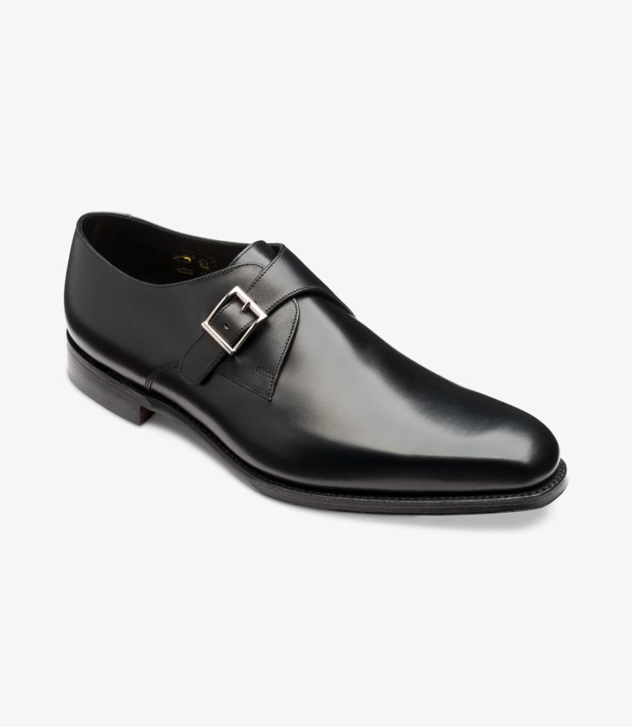 Loake Medway Men's Monk Shoes Black | IE1945427