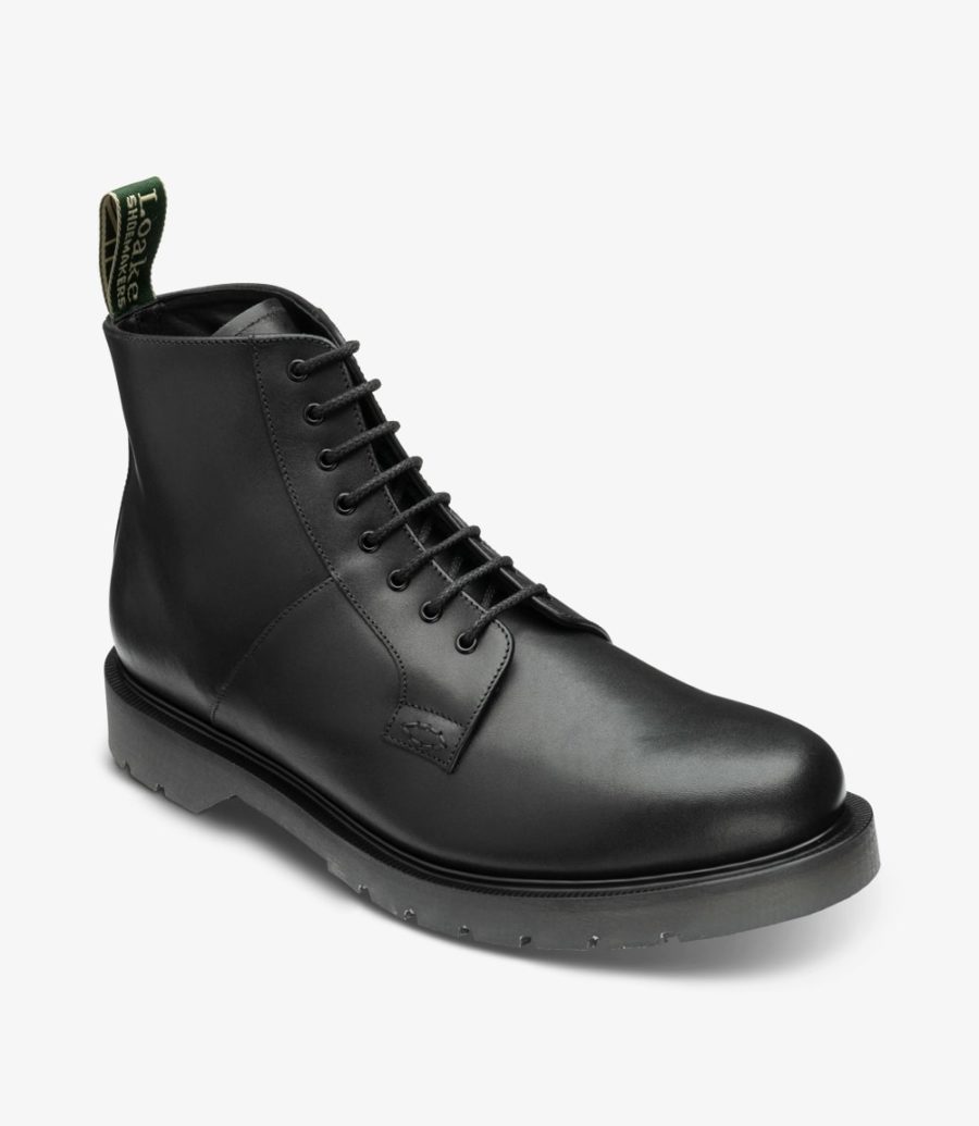 Loake Niro Black Boot Men's Derby Boots Black | IE0424714