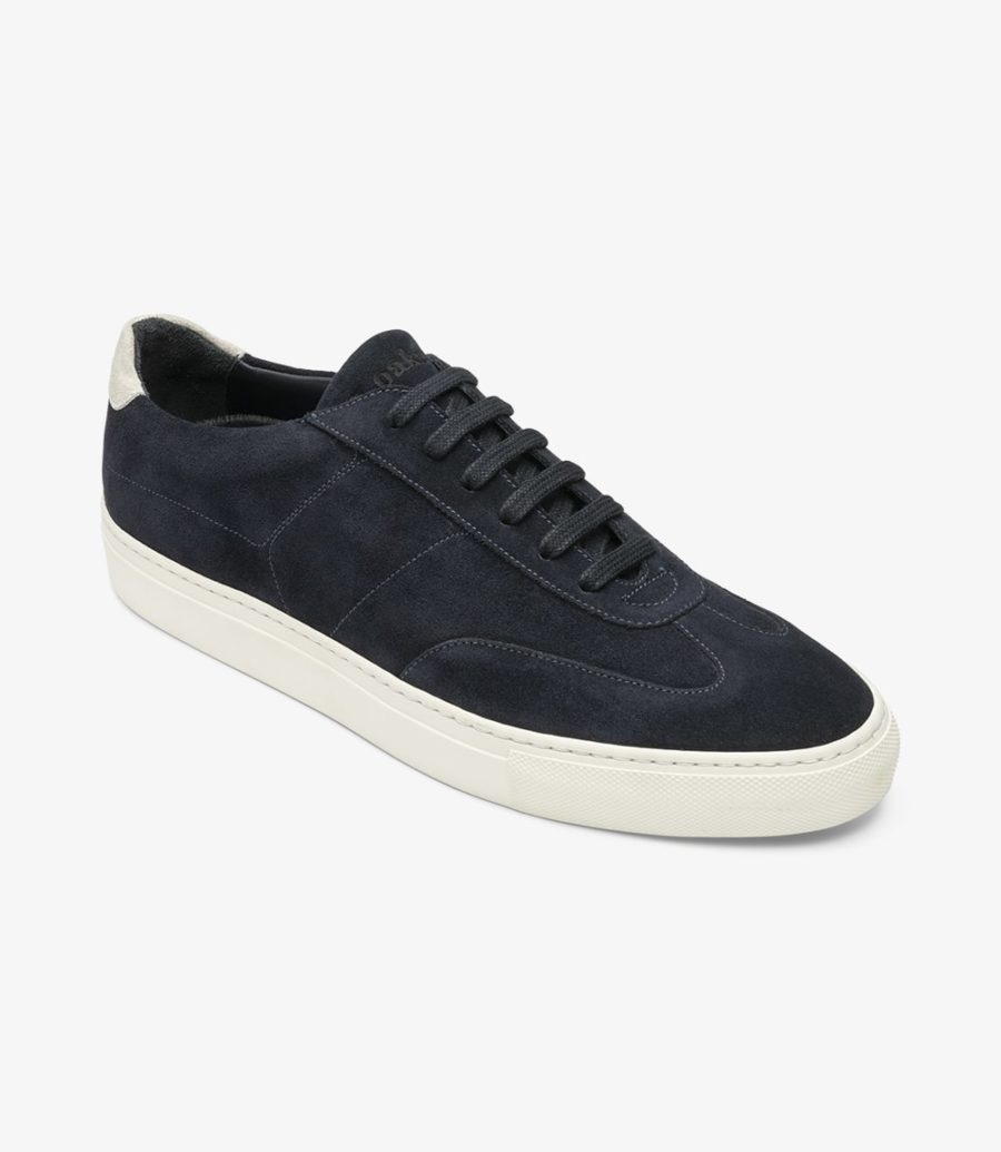 Loake Owens Navy Suede Sneaker Men's Sneakers Navy Suede | IE9949453