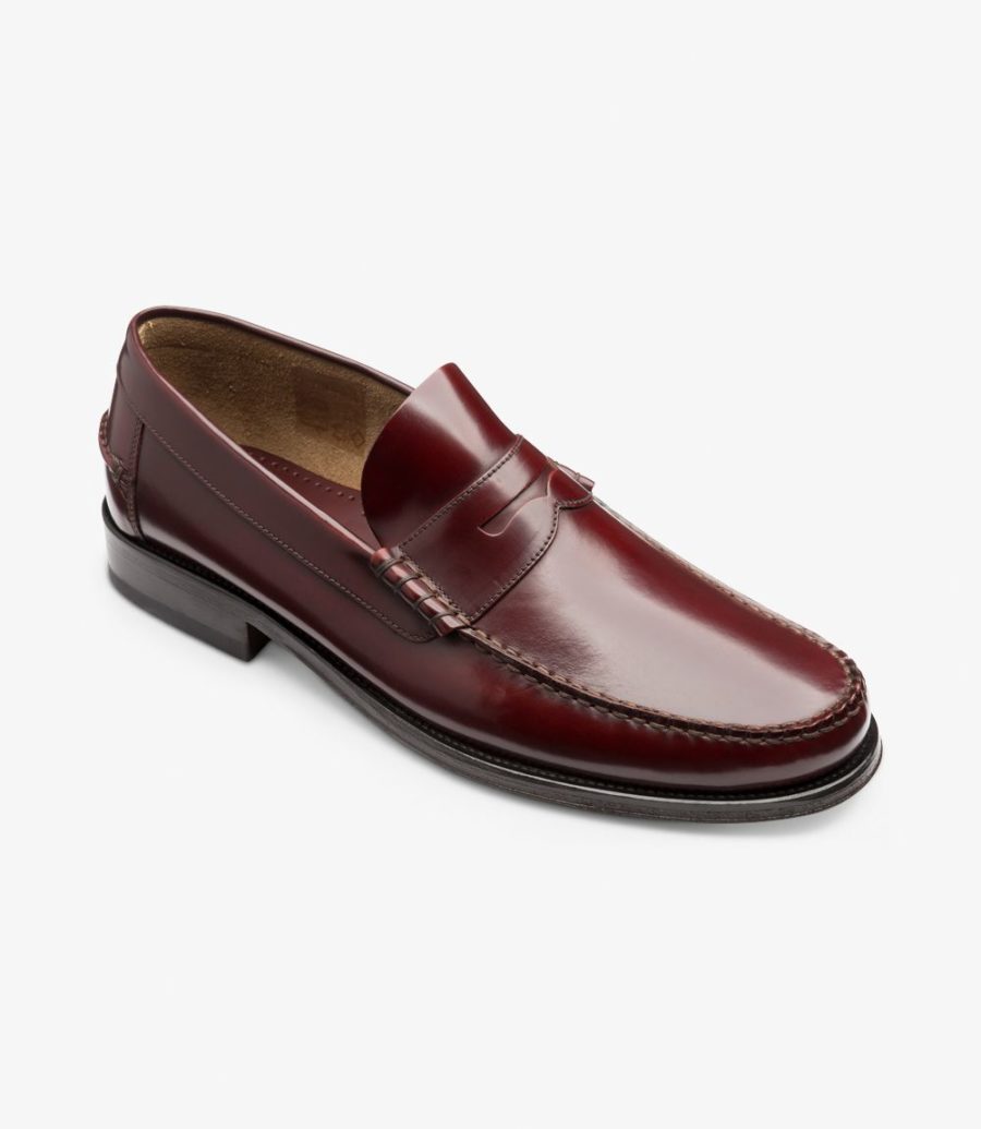 Loake Princeton Men's Loafers Burgundy | IE4215372